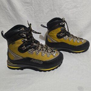 Asolo Men's Titan GV Gore-Tex Mountaineering Boot - Black / Yellow - sz 7 1/2 US